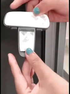 Child Safety Lock Baby Proof Cabinet Fridge Door Lock T-Type Double Button Refrigerator Latch