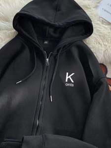 สไตล์อเมริกัน ผู้ชาย เสื้อฮู้ด เสื้อสเว็ตเชิ้ต ลำลอง ชุดกีฬา โอเวอร์ไซส์ หลวม Fit ซิป เปิด คาร์ดิเกน คุณภาพสูงสุด สตรีทแวร์