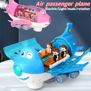 Childrens toys: Electric airplane toys/car airplane models/Lights and music - boys and girls transportation toys Christmas
