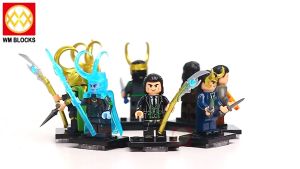 ตัวต่อโลกิ Loki ตัวต่อโลโก้ซูเปอร์ฮีโร่ขนาดเล็ก ของเล่นมาเวล