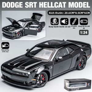 JIANYUAN | Xe Mô Hình Hợp Kim Dodge Challenger Hellcat Replica