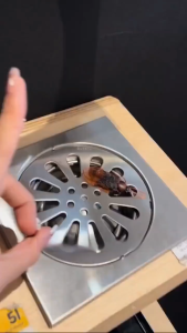 Living Fair 15cm/10cm Tile Insert Floor Trap Stainless Steel Anti Cockroach Anti Smell Floor Trap Floor Drain Grating