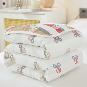 NAIYOUCHENG | 100% Cotton Summer Lightweight Baby Blanket Six-layered