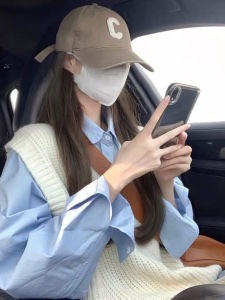 SUSIEYUAN | Preppy Style Spring Knit Top Set