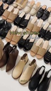 Sục nữ gót vuông 4cm mũi tròn - PJ - (704nhua)