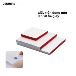 50 Miếng Giấy Trộn Nha Khoa Dùng Một Lần Dụng Cụ Phòng Thí Nghiệm Răng Giả Giấy Pha Bột Xi Măng Chất Lượng Cao Vật Tư Tiêu Hao Nha Khoa