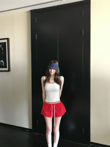 กางเกงขาสั้นกีฬาสำหรับผู้หญิง SKK ฤดูร้อน กางเกงขายาวทรงหลวม แห้งเร็ว กางเกงขายาวลำลองระบายอากาศได้ดี กางเกงขาสั้นสไตล์อเมริกัน