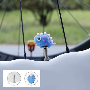 Bicycle Air Nozzle Cap Road Bike Silicone Creative Cartoon Waterproof Valve Cover Mountain Bike Decoration Riding Equipment