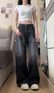 Celana Highwaist Loose Jeans Wanita | Baggie Jeans Loose Korean Style