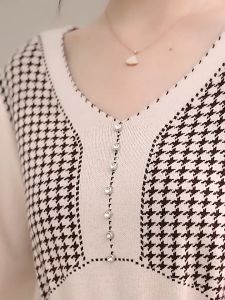 BAJU DRESS RAJUT PREMIUM KOTAK-KOTAK HIGH QUALITY ELASTIS