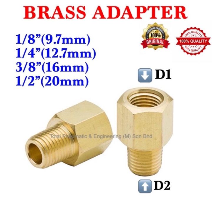 1/2 Inch Female To 3/8 Inch Male Brass Reducer Adapter - View #7