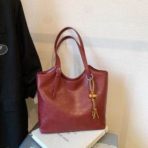 Red Underarm Womens Bag 2025 New Luxury Small Design High-End Tote Bag Fashionable Korean Style Single Shoulder Handbag