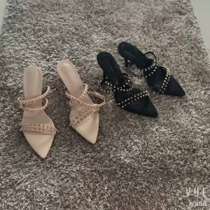 Brand Fashion Rivets Women Sandals Stiletto High Heels Party Wedding Shoes Pointed Toe Open Toe Summer Sandals Ladies Shoes