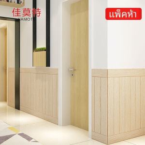 กระดาษติดผนัง 3 มิติติดได้ด้วยตัวเอง พื้นผิวไม้ย้อนยุค ป้องกันการชน ทนทานต่อการเปียก ตกแต่งพื้นหลังห้องนอน ห้องนั่งเล่น กระดาษติดผนังตกแต่ง