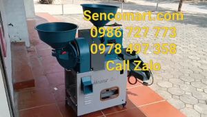 Máy Xay Xát Gạo Nghiền Cám Kết Hợp Lọc Sạn Liên Hoàn Hoàng Anh 5555