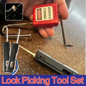 Lock Picking Tool Set 2 in 1 Car Door Lock Pick Decoder Unlock Tool