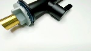 Rain 304 Stainless Steel Black Kitchen Faucet Single Cold Sink Faucet Bathroom Faucet Balcony Faucet