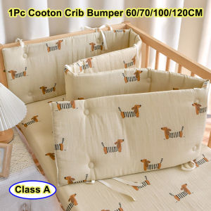 New Cotton Quilted Baby Bed Bumper Printed Anti-collision Crib Protector Cradle Surround Rail Fence