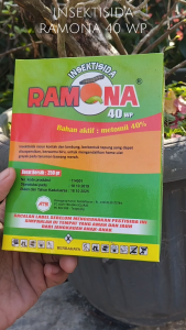 RAMONA 40 WP INSEKTISIDA Bahan Aktif Metomil 40% Obat Hama Ampuh Pembasmi Ulat Grayak