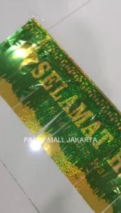 Banner Rumbai Metalik Selamat Idul Fitri & Dekorasi Puasa