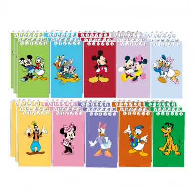 Mickey Spiral Book Coil Notebook Minnie Journal Diary Schedules Daily Plan List Notepad School Favors Supplies Stationery