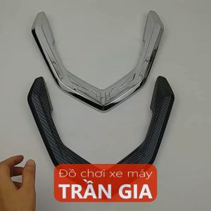 Ốp cảng sau xe Exciter Ex 155 vva Ex155 - chụp tay dắt xi inox carbon - phụ kiện trang trí