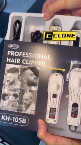 【2in1】Cordless Hair Clipper Profession Barber Rechargeable Razor Haircut Salon Trimmer Scissors set