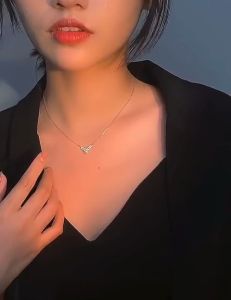 Kalung Titanium Wanita Anti Karat / Kalung Titanium Liontin Fuji Jurai Aksesoris Perhiasan Wanita Korean Style