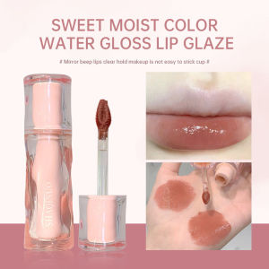 【COD】Lip Glaze Lipstick Glasir Pelembab Cermin Wajah Glasir Bibir Wajah Lip Gloss Tahan Lama-💞Margot