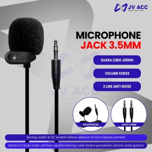 MICROPHONE MIC CLIP ON HP KONTEN CREATOR / VLOGGER / YOUTUBER