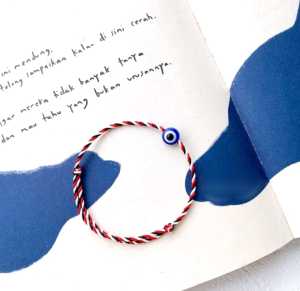 GELANG MANIK MATA DEVIL EYE BLUE NAZARA BONCUGU TALI TRIDATU / TALI TRIDATU MANIK MATA DEVIL EYE BLLUE