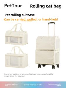 Double Layer Pet Travel Bag Cat Carrier Portable Breathable Large Capacity Multi Cat Pet Luggage for Outing Dog Backpack