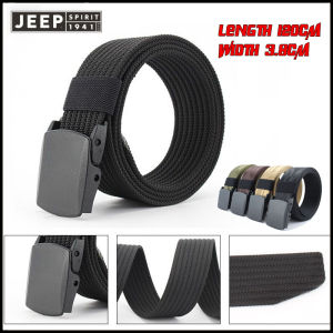 Jeep tinh thần Thắt lưng nam Thắt lưng không gây dị ứng Huấn luyện quân sự mịn thắt lưng ni lông khóa an ninh quần vành đai thắt lưng học sinh