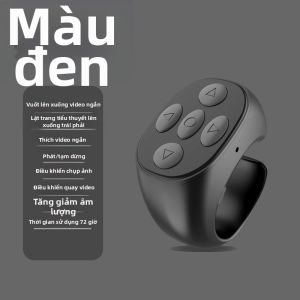 EXIUPAI | Nhẫn Điều Khiển Từ Xa Bluetooth Cho Lật Trang Cuộn Video Ngắn Và Chụp Ảnh Tự Sướng Tương Thích iOS