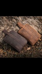 POUCH KULIT CRAZY HORSE PRIA - HANDMADE GARUT MEWAH & PRAKTIS