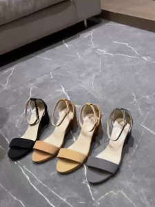 D STYLE SHOES 901-1 Classy Suede Heels For Women LESS ONE SIZE