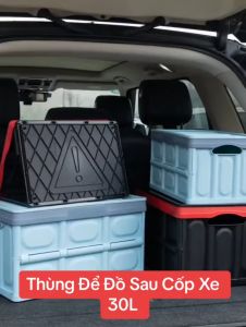 Thùng Đựng Đồ Xe Hơi - Hộp Đựng Đồ Ô Tô Có Thể Gấp Gọn Để Cốp Sau Xe Hơi Đồ Dùng Gia Đình