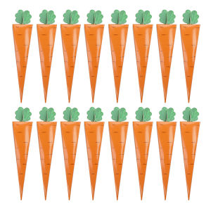 5/10/30pcs Easter Carrot Treat Boxes Paper Easter Candy Gift Box Spring Easter Party Favors Snack Cookie Packaging Boxes Bags