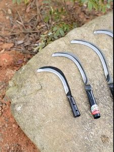 Long Handle Agricultural Weeding Tool 60cm For Gardening Black Multifunctional Lawn Mower