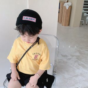 Áo Thun Tay Ngắn Trẻ Em Mùa Hè Phong Cách Mới Rộng Rãi Thoải Mái Cotton Hoạt Hình in Họa Tiết Thời Trang Cho Bé Trai