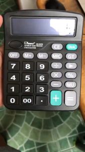 Electronic Calculator Counter: 12-digit Display & Multi-function Business Office School Calculation