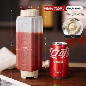 Squeeze Bottle Food Grade Plastic Salad Ketchup Condiment Large Capacity