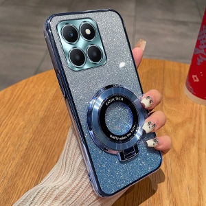 เคสโทรศัพท์ Honor X6A แบบบางเฉียบ ดีไซน์เก๋ไก๋ พร้อมขาตั้ง ป้องกันการตกหล่น ดีไซน์เก๋ไก๋ ดีไซน์เก๋ไก๋