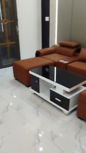 Sofa Da PU Sang Trọng 2m6 Kèm Bàn Trà - Phong Cách Hiện Đại - TH Ngọc Mai