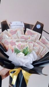 glaucous.craft Buket Custom Snack / Kopi 10 pcs Custom Jumlah Snack - Hadiah Ulang Tahun Wisuda