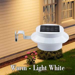 Solar Gutter Lights Outdoor Decorative LED Fence LightsLighting RailingExterior WallDeckGarden PathBackyard SidewalkPatios