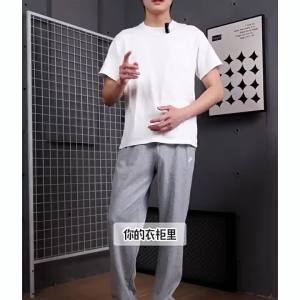 Nike | Quần Thể Thao Mới Thu Nam Màu Xám Knit Rộng Thẳng