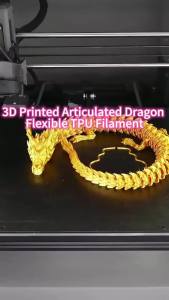 Dây Tóc In 3D TPU 250g Cuộn Độ Dẻo Cao Độ Bền Đàn Hồi Đường Kính Đồng Đều Cấp Liệu Ổn Định Cho Máy In 3D Vật Tư Tiêu Hao.