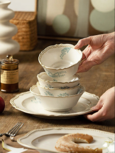 MODERN SWEETHOME | Vintage Ceramic Bowl and Plate