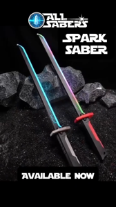 Glowing Spark Blade Sword Toy Colurful Streamer With Sound Smoke Effect Cosplay Lightsaber For Kids And Adults